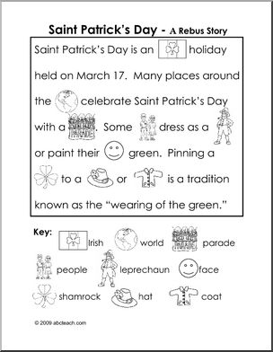 Greeting Card: St. Patrick’s Day – Abcteach