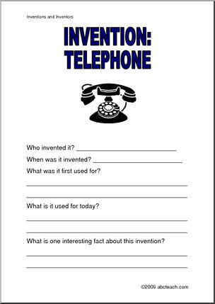 Report Form: Invention – Telephone