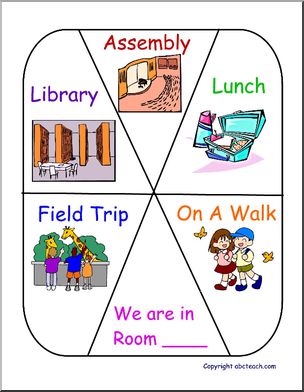 Where are we? Room Chart 9 – Abcteach