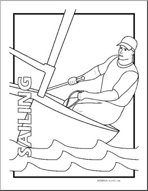 Coloring Page: Sport – Sailing