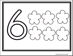 Numbers 6-10 (bw) Signs