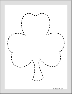 Trace and Color: Shamrock
