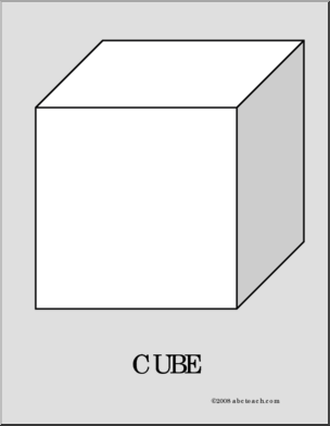 Coloring Page: Cube