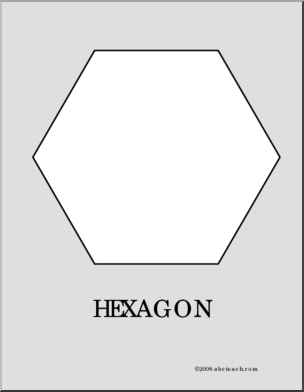 Coloring Page: Hexagon