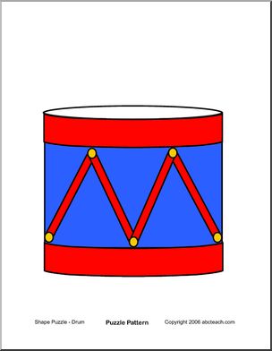 Drum (color) Shape Puzzle