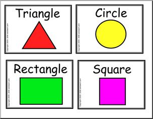 Signs: Geometric Shapes – Set 1 (color)
