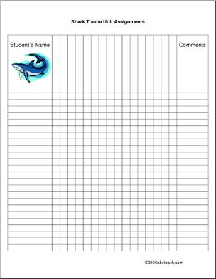 Assignment Forms: Sharks