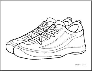 Coloring Page: Racquetball – Shoes