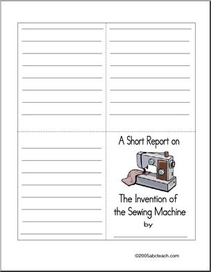 Short Report Form: Inventions – Sewing Machine (color)
