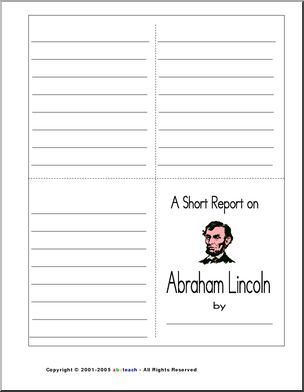 Report Form: Abraham Lincoln (color)