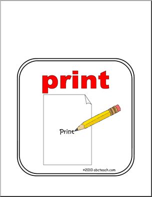 Sign: Print (illustrated)