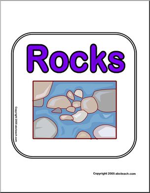 Sign:  Rocks