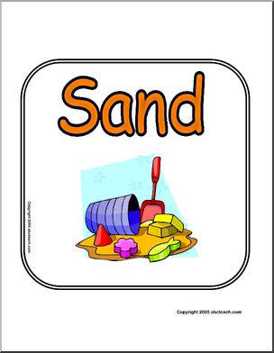 Sign:  Sand