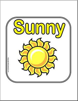 Signs:  Weather – Sunny