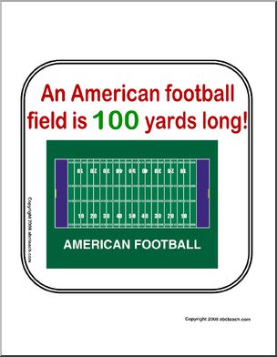 100th Day – Football Field Sign