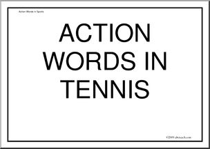 Signs: Action Words in Sports – Tennis