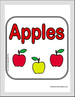 Sign: Apples