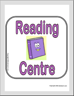 Reading’ Centre Sign – Abcteach