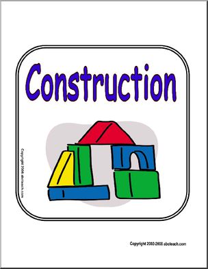 Sign: Construction Center