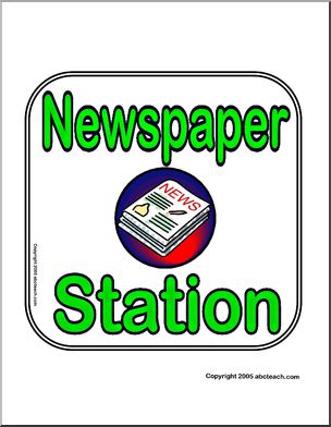 Sign:  Newspaper Station