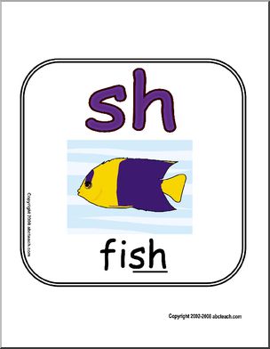 Digraph SH Sign – Abcteach