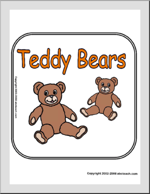 Sign: Teddy Bears – Abcteach