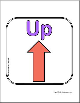 Directional Sign: Up