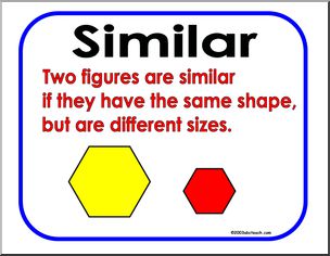 Similar and Congruent Shapes Clip Art