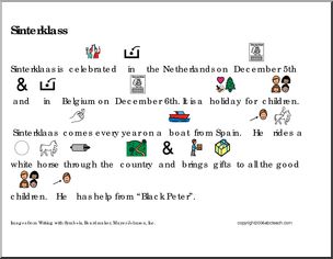 Picture Reading: Sinterklaas (primary/elem)