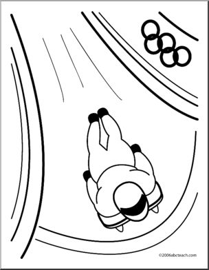 Coloring Page: Olympics –  Skeleton