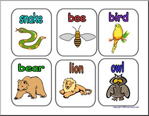Word Wall: Animals (pictures) set 2