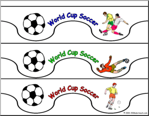 Bulletin Board Trim: World Cup Soccer (small)