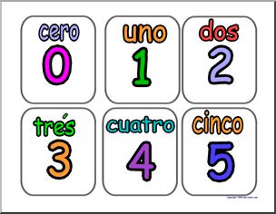 Spanish Numbers (set 1) – Abcteach