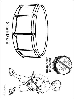 Coloring Page: Snare Drum