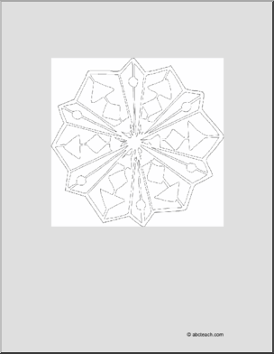 Coloring Page: Snowflake