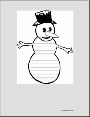 Shapebook: Snowman (Elementary)