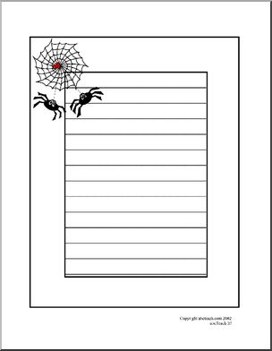 Border Paper: Spiders (primary/elem)