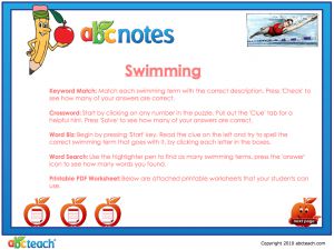 Interactive: Notebook: Swim Activities
