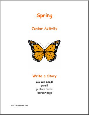 Learning Center: Spring – story prompt