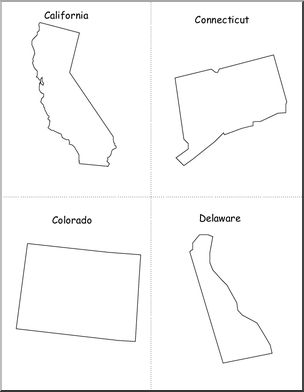 Flashcards: States (blackline)
