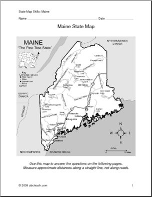 Map Skills: Maine (with map)