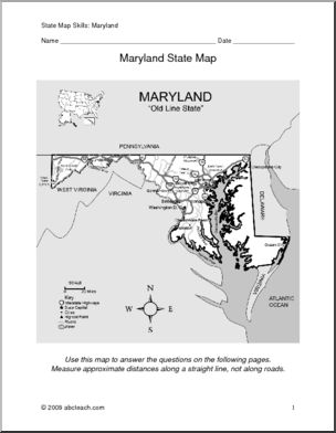 Map Skills: Maryland (with map)