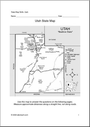 Map Skills: Utah (with map)