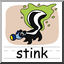 Clip Art: Basic Words: Stink Color (poster)