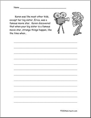 Like Other Kids Except… (elementary) Story Starter – Abcteach