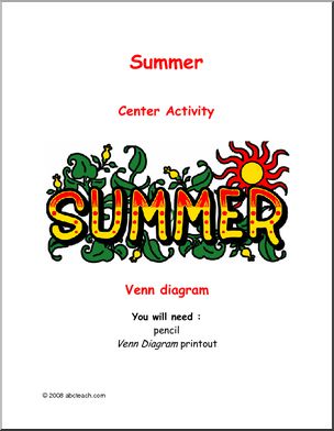 Learning Center: Summer -Venn diagram