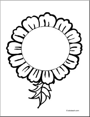 Coloring Page: Sunflower