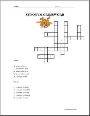 dissertation crossword synonym