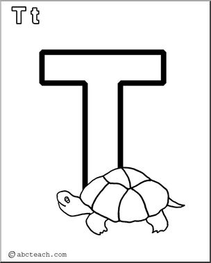 Coloring Page: Alphabet- T – Abcteach