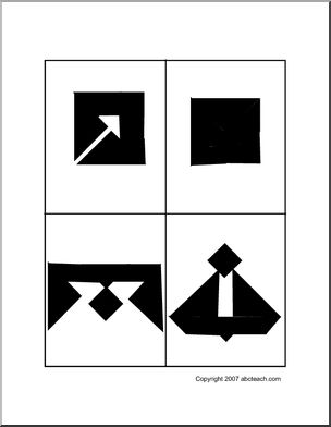 Abstract Tangram – Abcteach